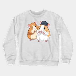 cute hamster friends Crewneck Sweatshirt